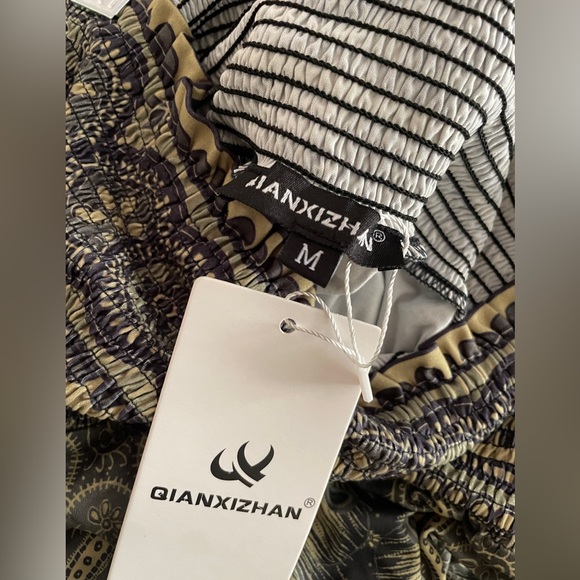 Women's Harem Pants, High Waist Yoga Boho Trousers with Pockets - Picture 5 of 6